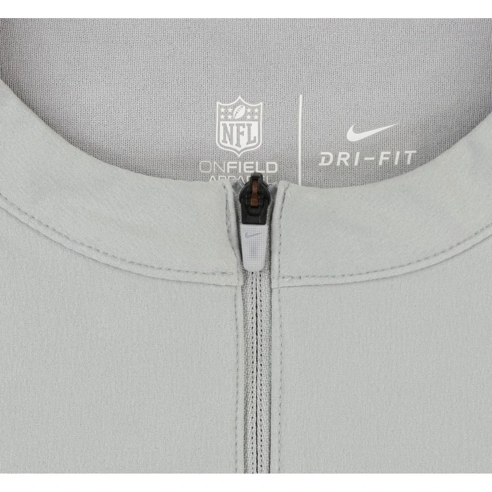 Nike Indianapolis Colts Coachs On Field 1/4 Zip Pullover Jacket Mens Large Gray